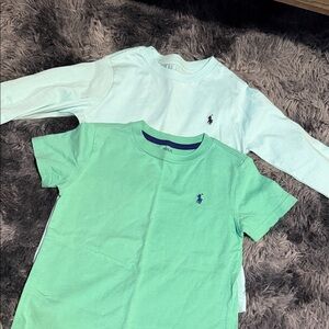 Polo by Ralph Lauren Kids' Mint and White Tee Set